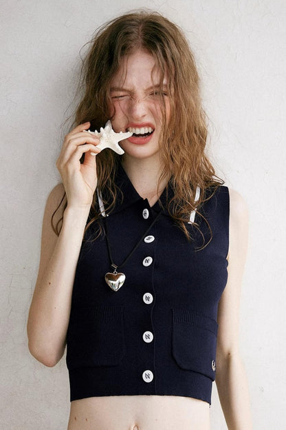 Color-Blocked Knit Tank Top