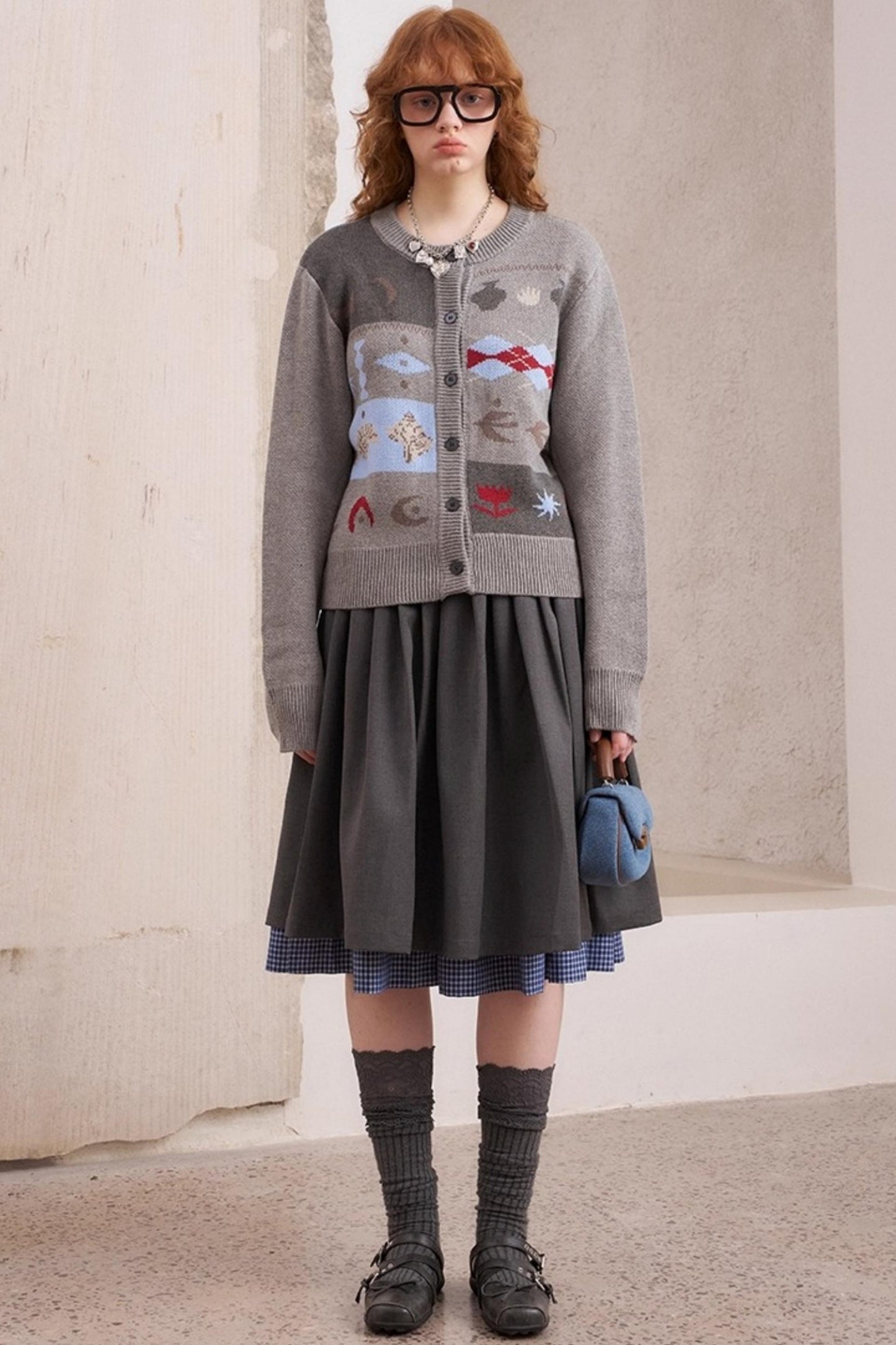 Knitted Fair Isle Cardigan