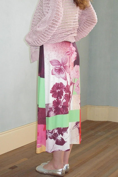 Neoclassical Vintage Knit Skirt