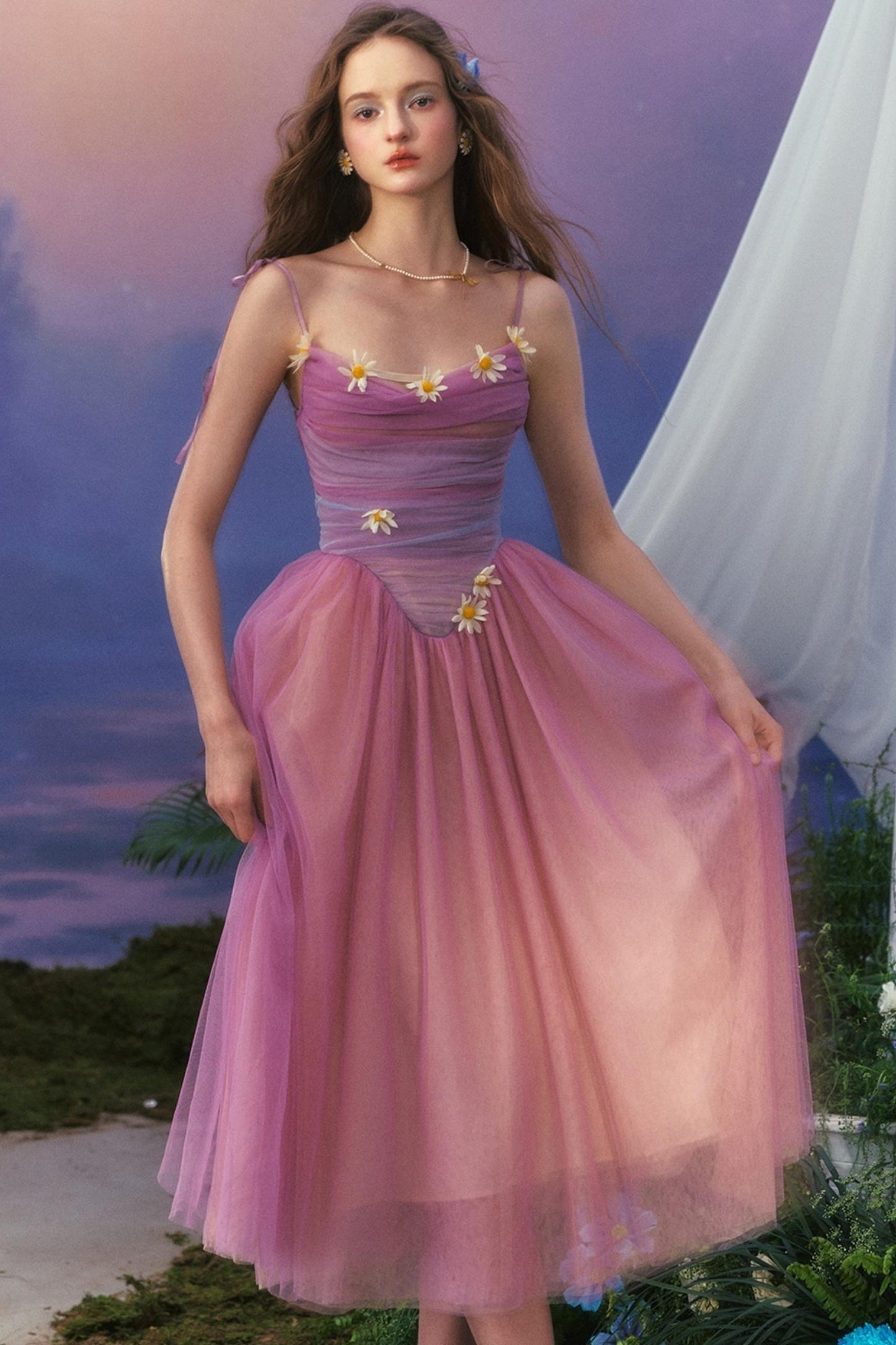 Purple Dreams Halter Dress