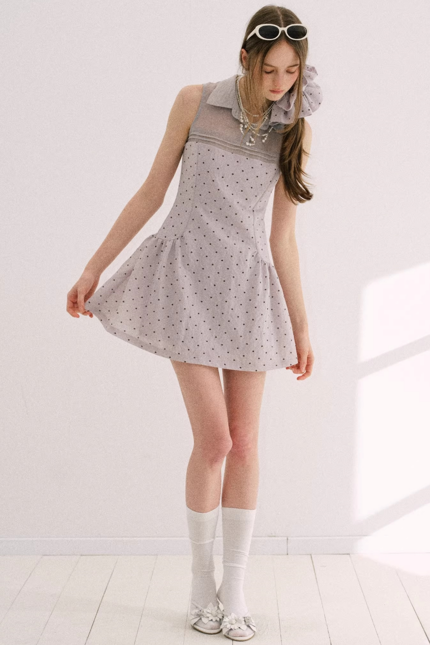 Misty Purple Retro Dress