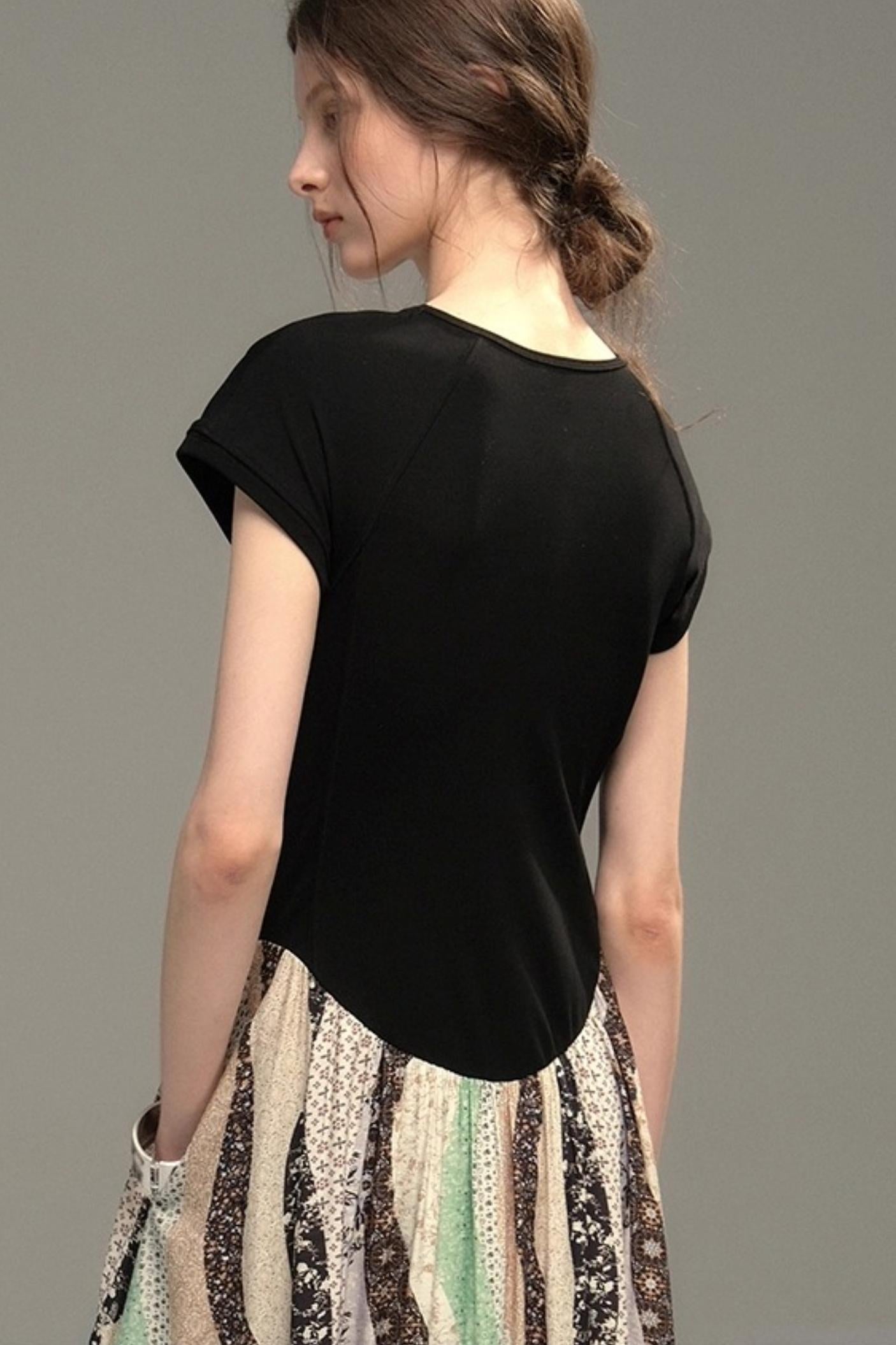 Sweet Vintage Panel Knitted Dress