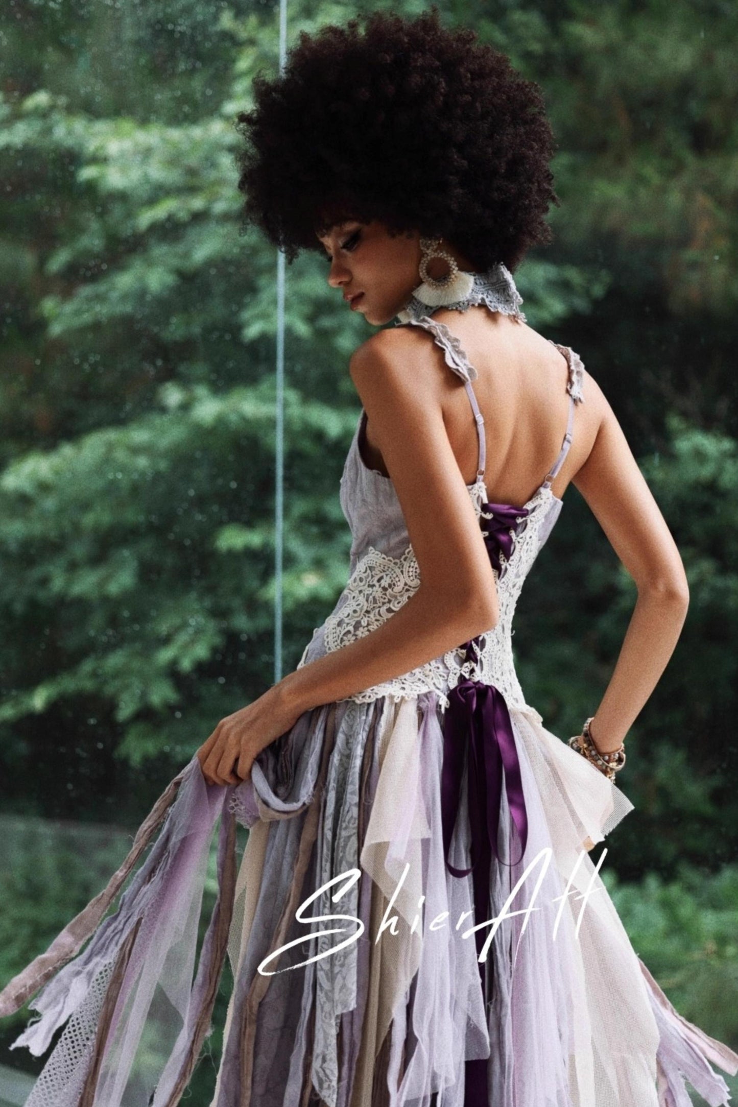 Wandering Wind Purple Dress Set-Up