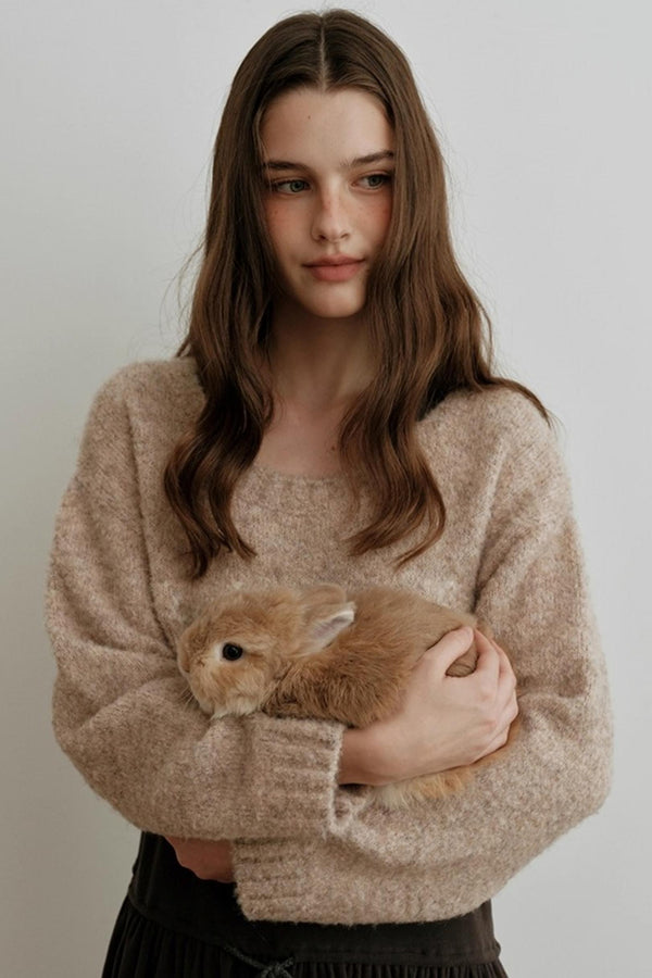 Light Luxury Wool Jacquard Sweater