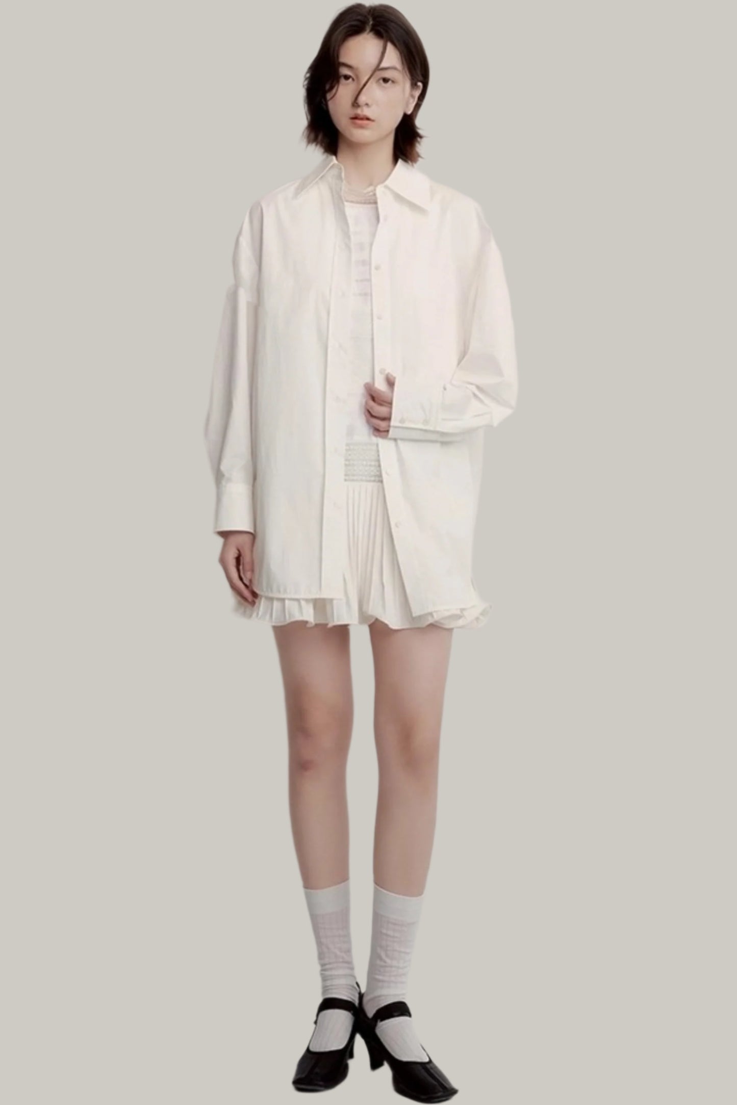 White Boyfriend Shirt