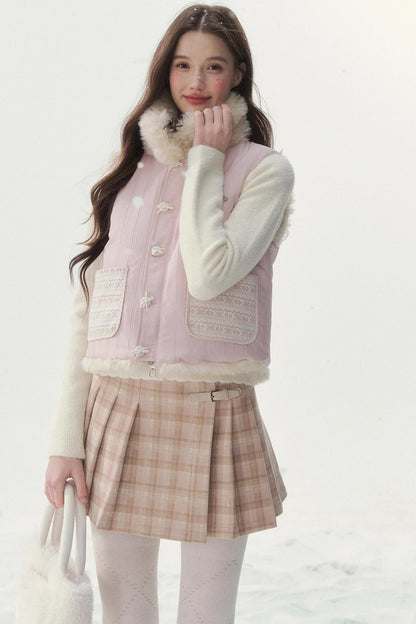 Sweet Berry Reversible Vest Jacket