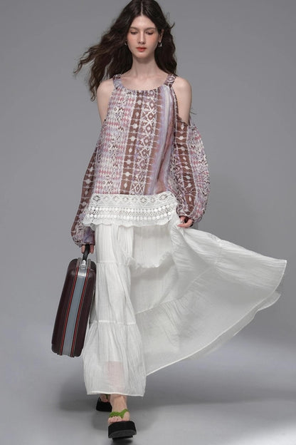 Wandering Petals Lace Shirt