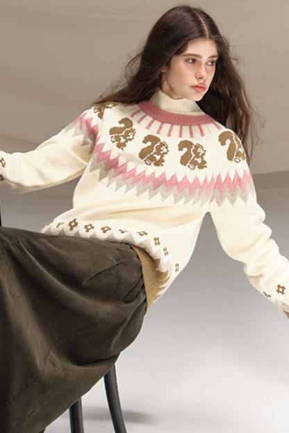 Retro Green Pleated Skirt