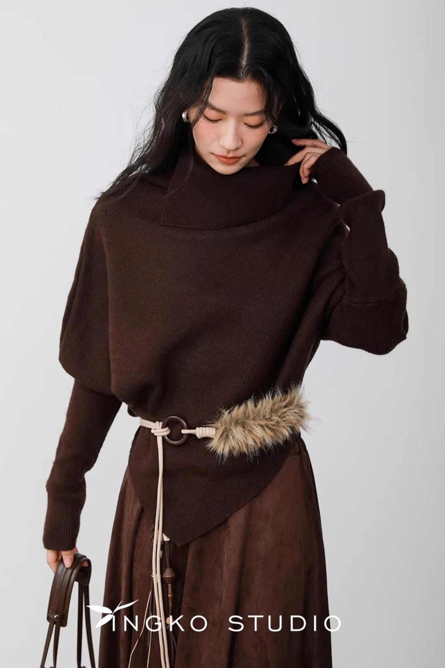 Ingko Latte Batwing Sweater