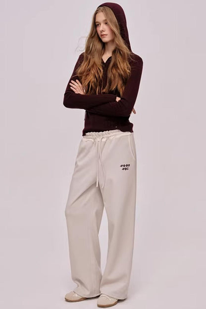 Skin-Friendly Ribbed Sweatpants