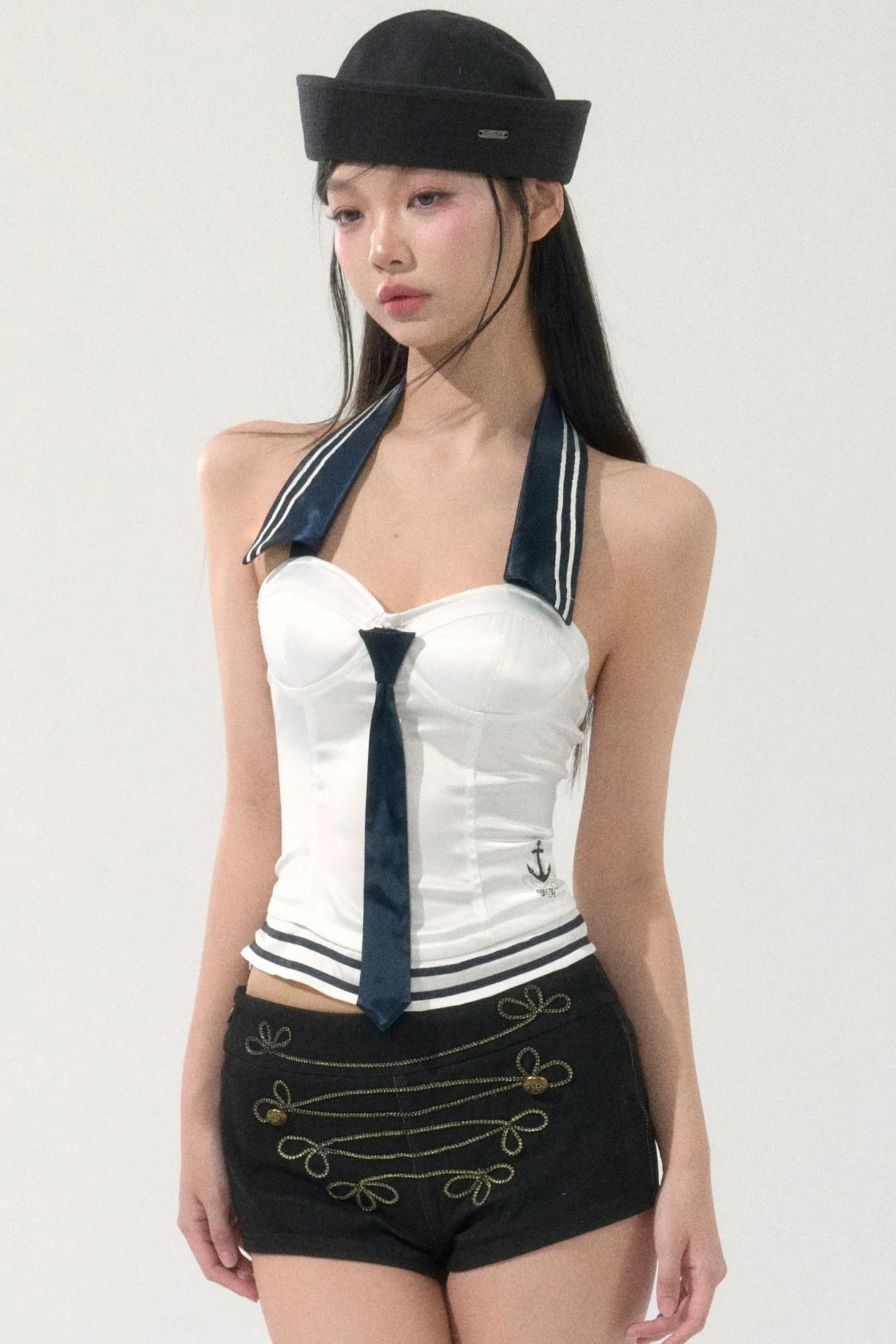 Pure Desire Navy Tube Top