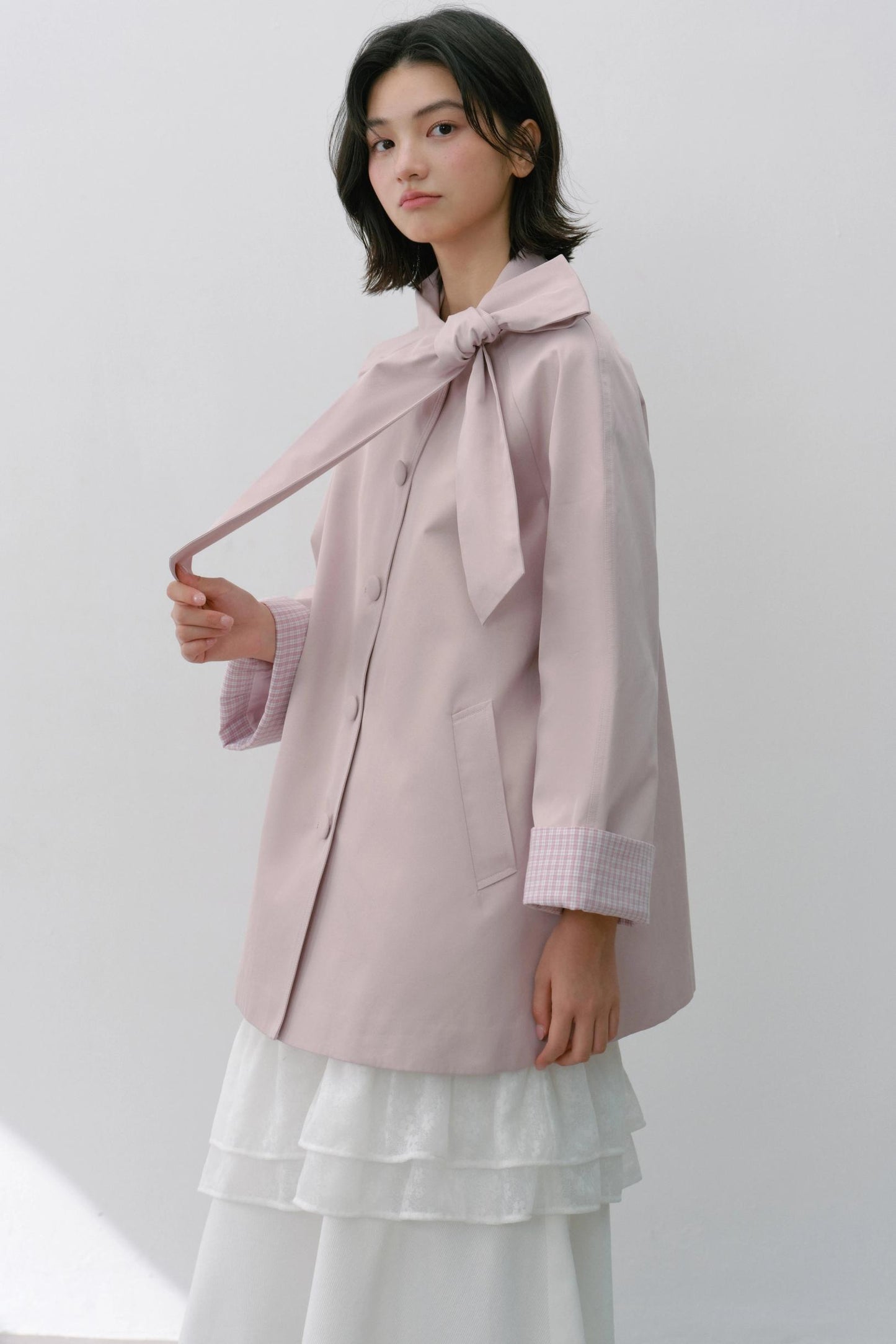 Sweet Bow Trench Coat