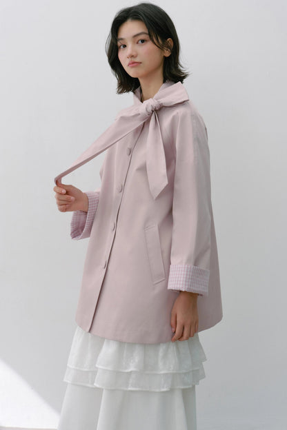 Sweet Bow Trench Coat
