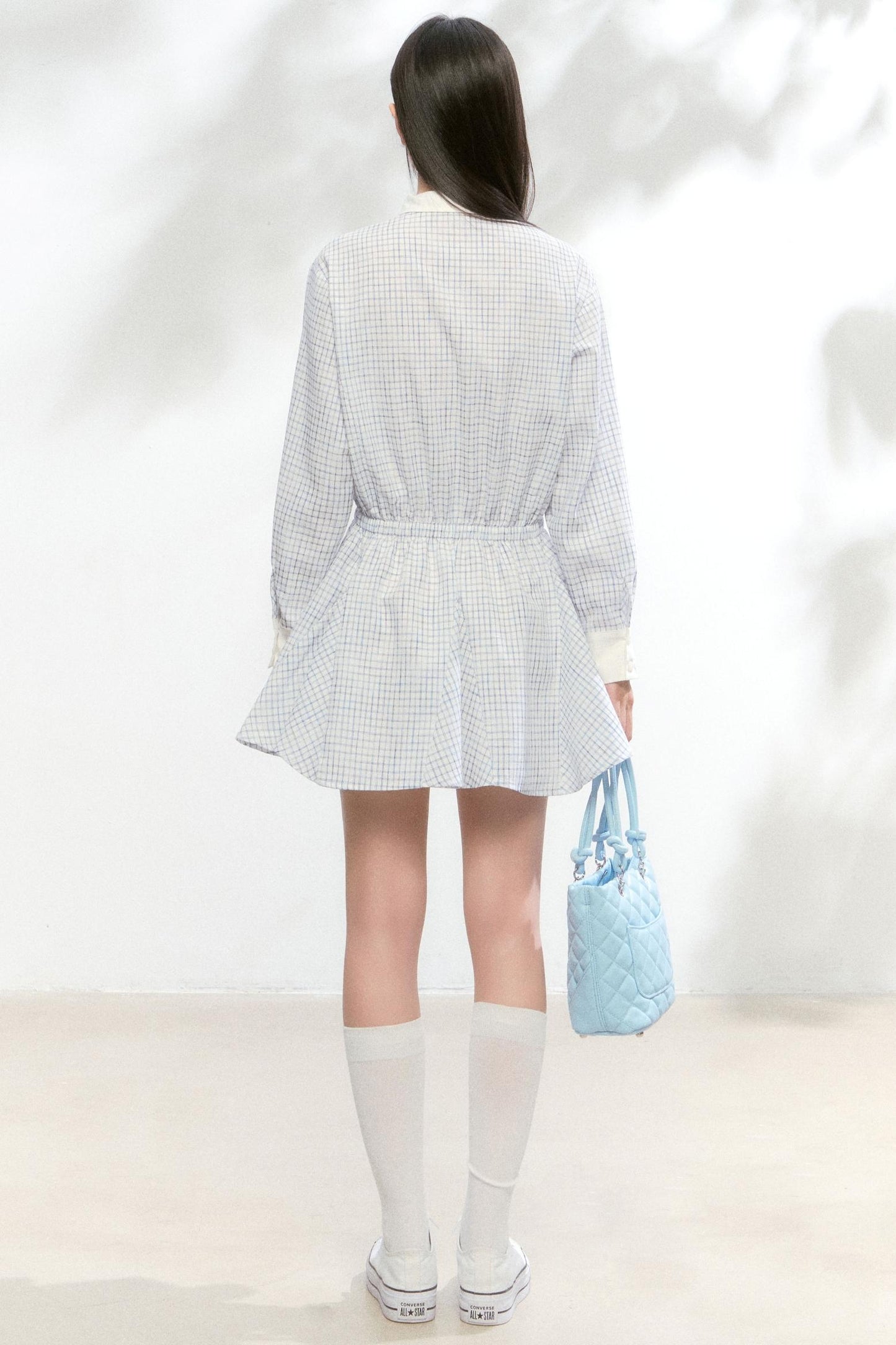 Autumn White Shirt Dress