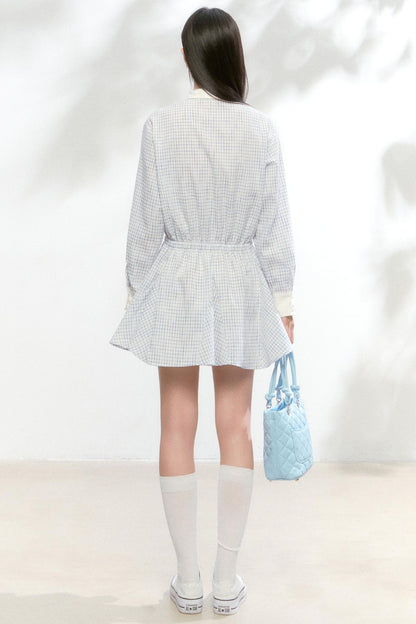 Autumn White Shirt Dress