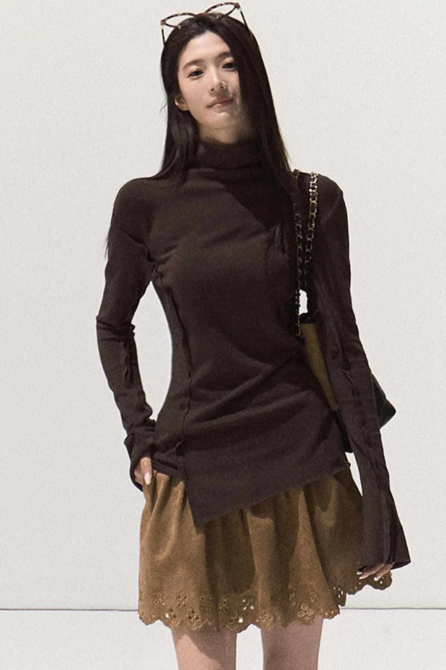 High-Elastic Knit Slim Top