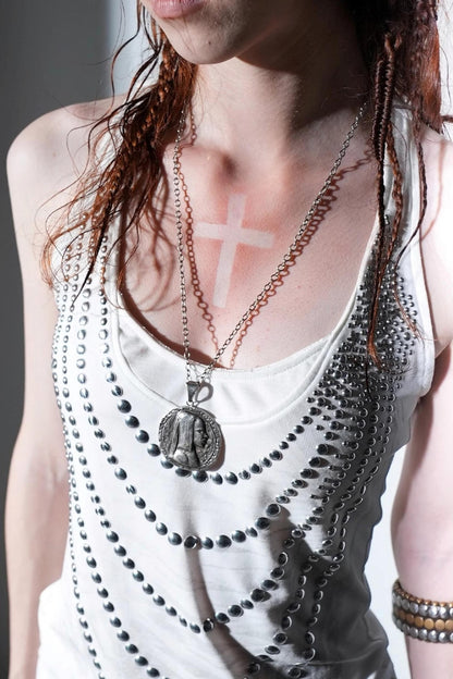 Rhinestone Long Tank Top