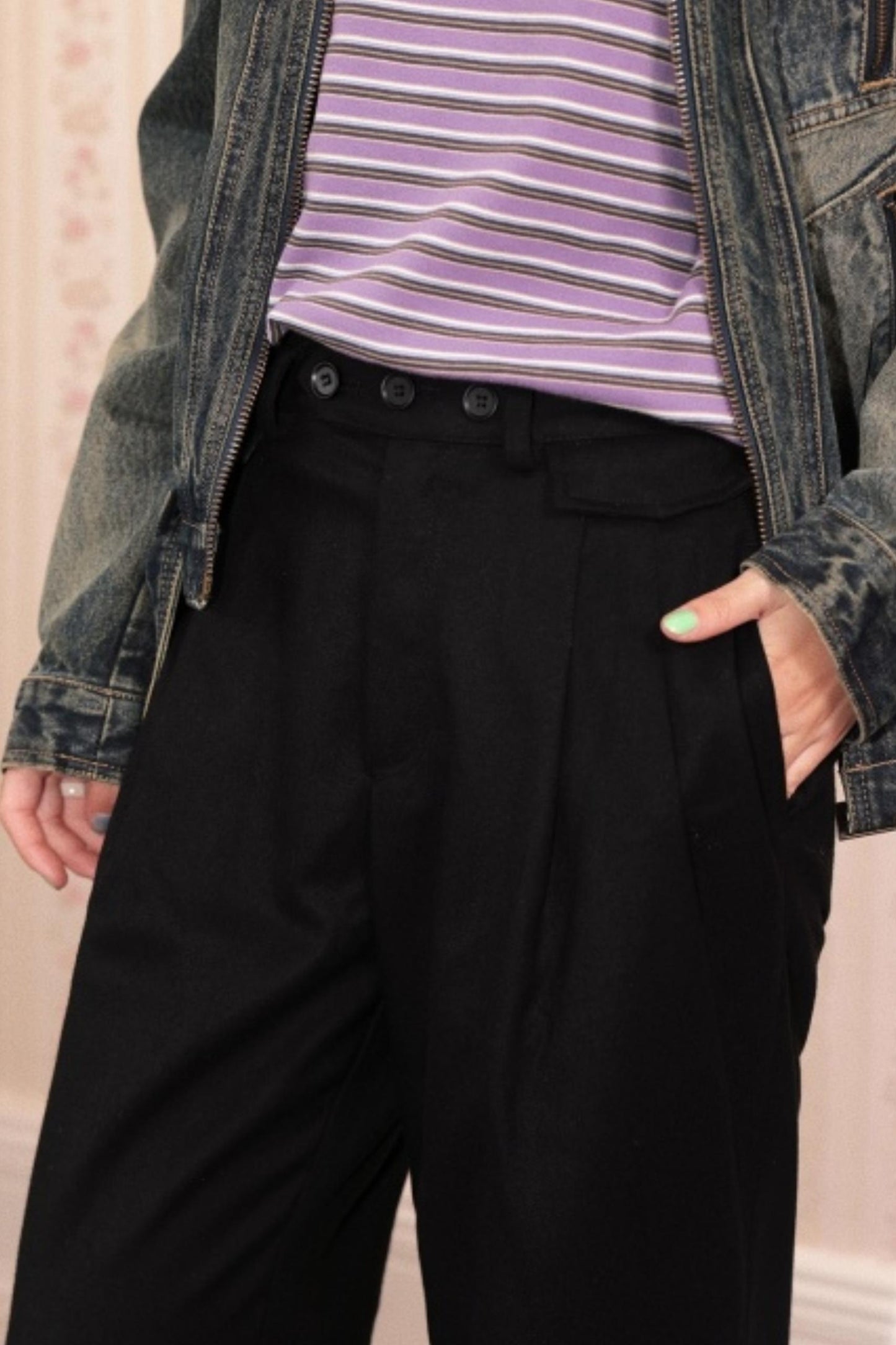 Night Feast Woolen Pants