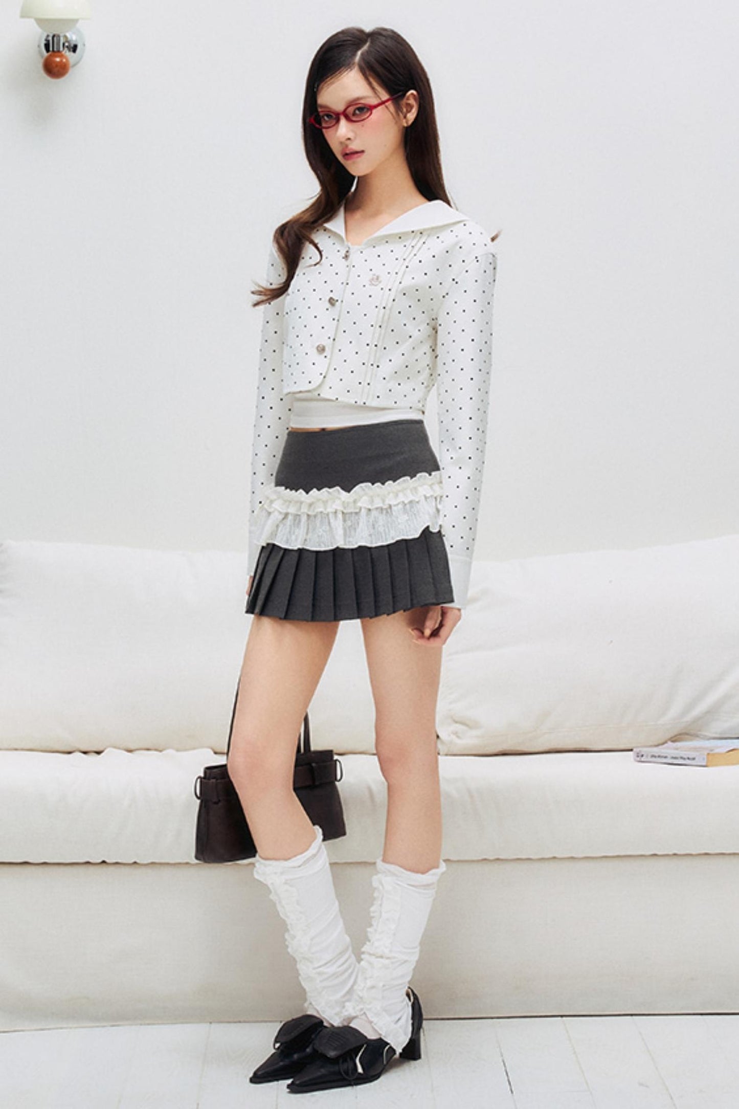 Aligned Pleated Summer Skirt