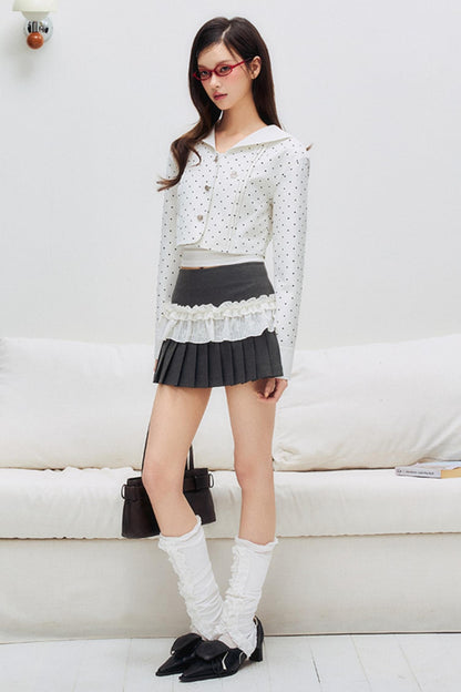 Aligned Pleated Summer Skirt