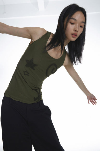 Mesh Star Tank Top
