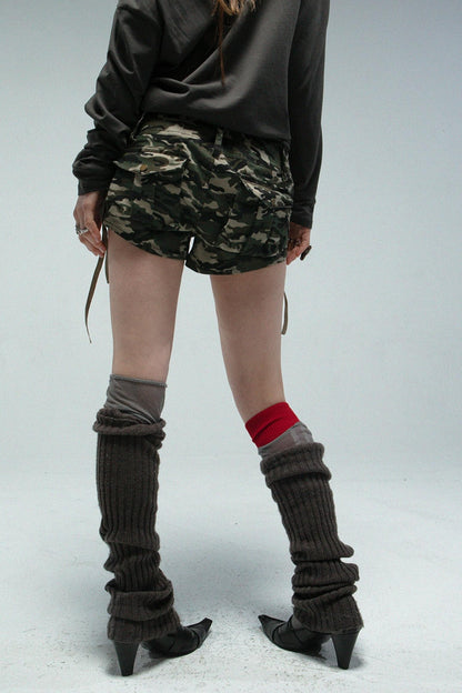 Low Waist Camo Hot Short Pants