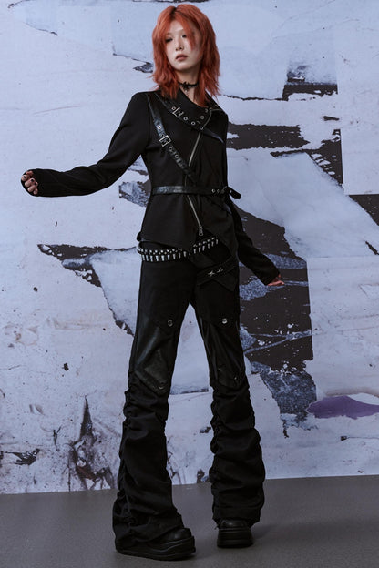 Street Style Patchwork Jeans