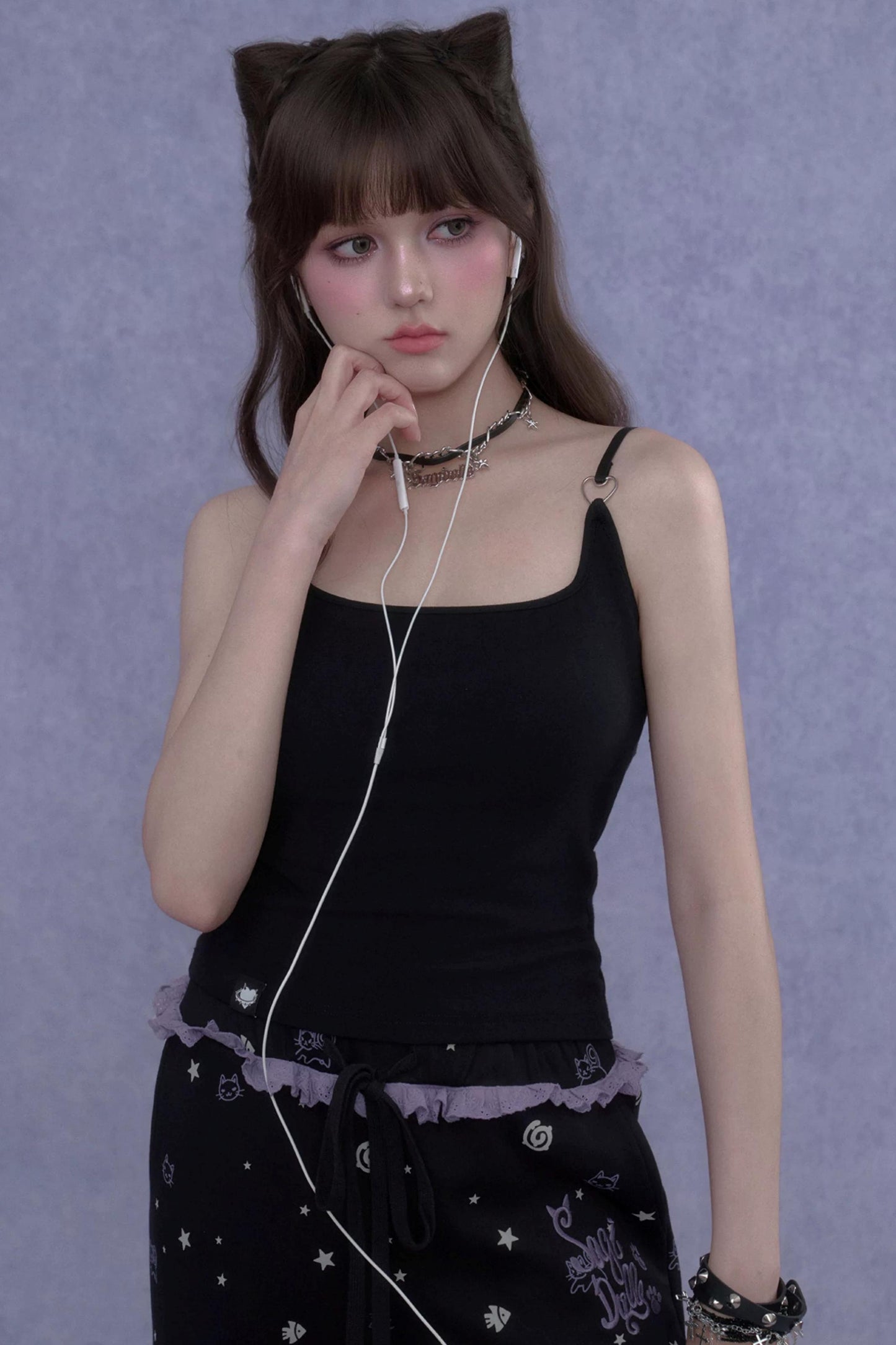 Dunkelherziges Camisole-Oberteil