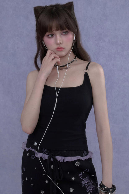 Dunkelherziges Camisole-Oberteil