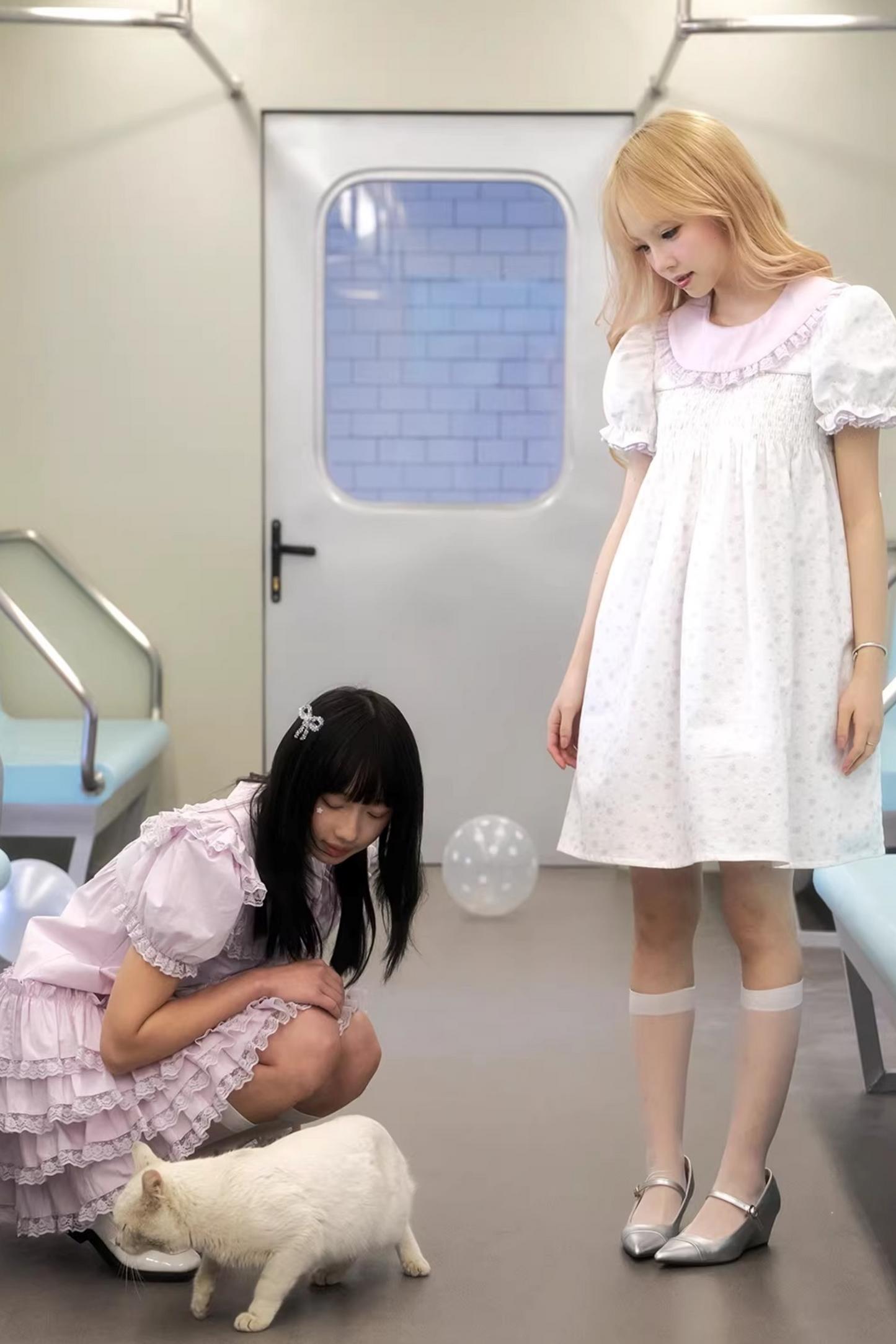 Light Purple Floral Princess Dress