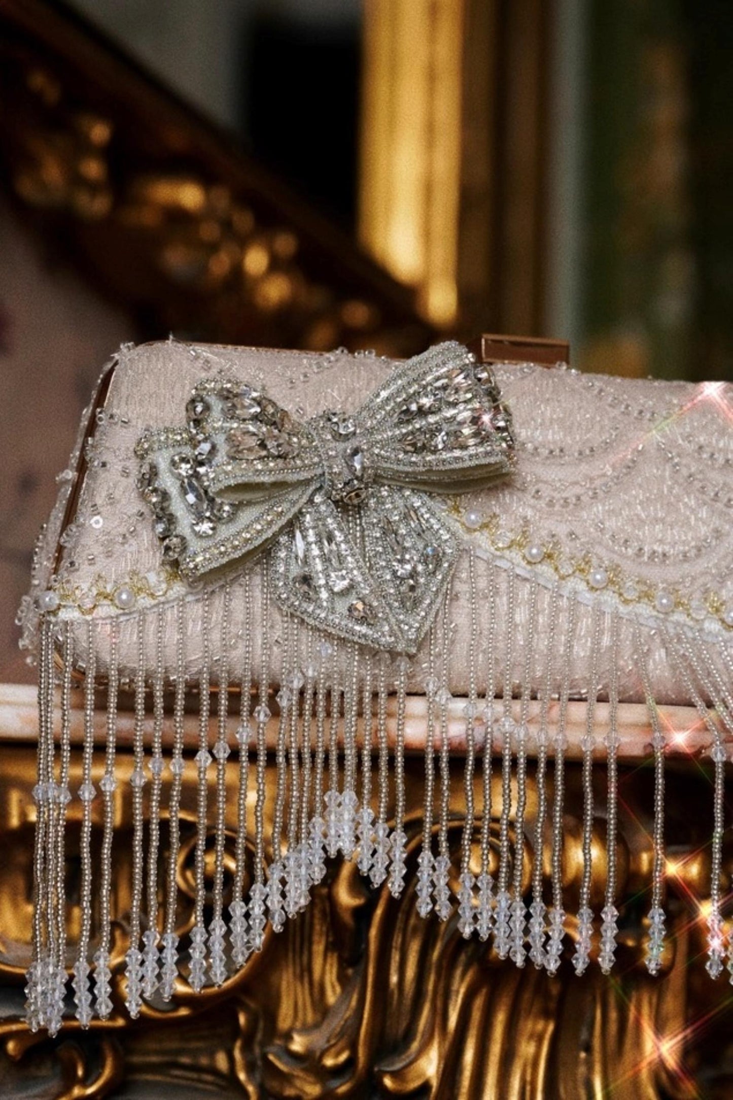 Slavic Rhinestone Clutch Bag