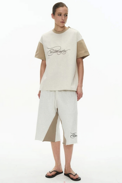 Exitmode Retro Distressed Floral Embroidery T-Shirt