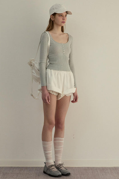 Romantic Knit Pants Set-Up