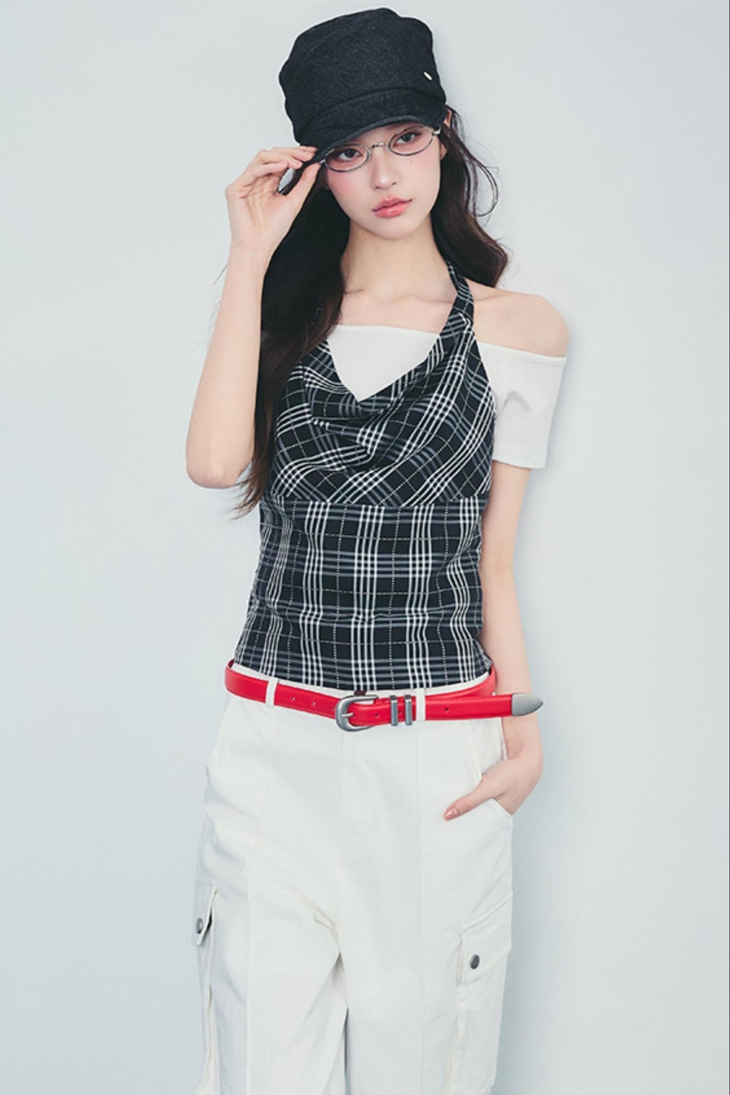 Lace Accent Drape Pants