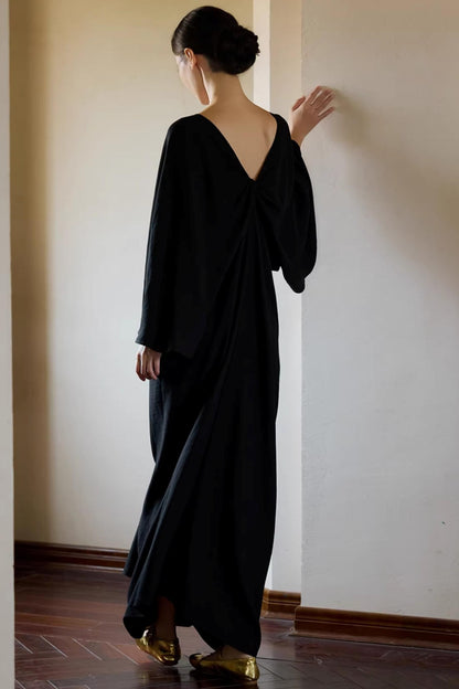 Black Ethereal Batwing Dress