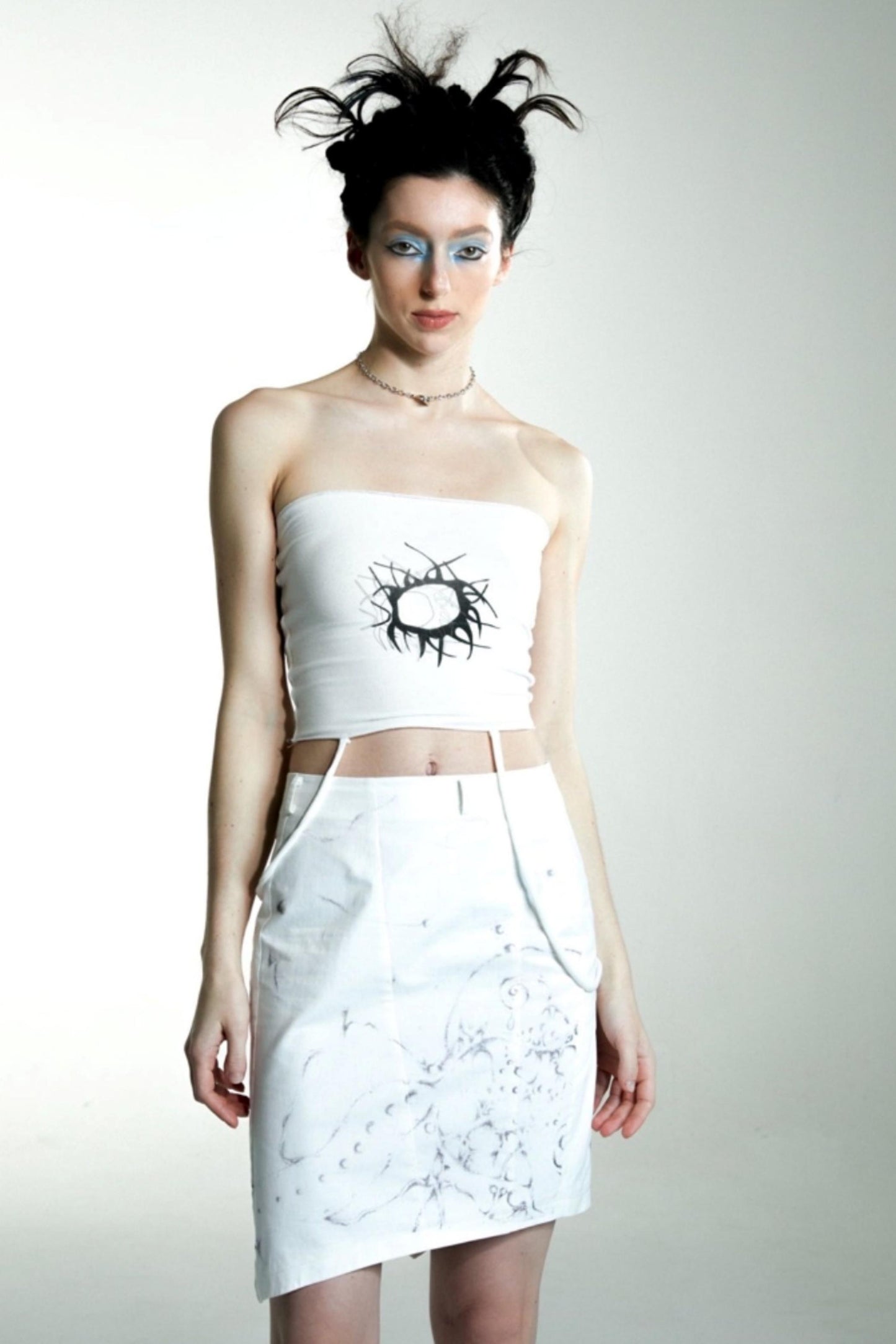 Handcrafted Asymmetrical Midi Skirt