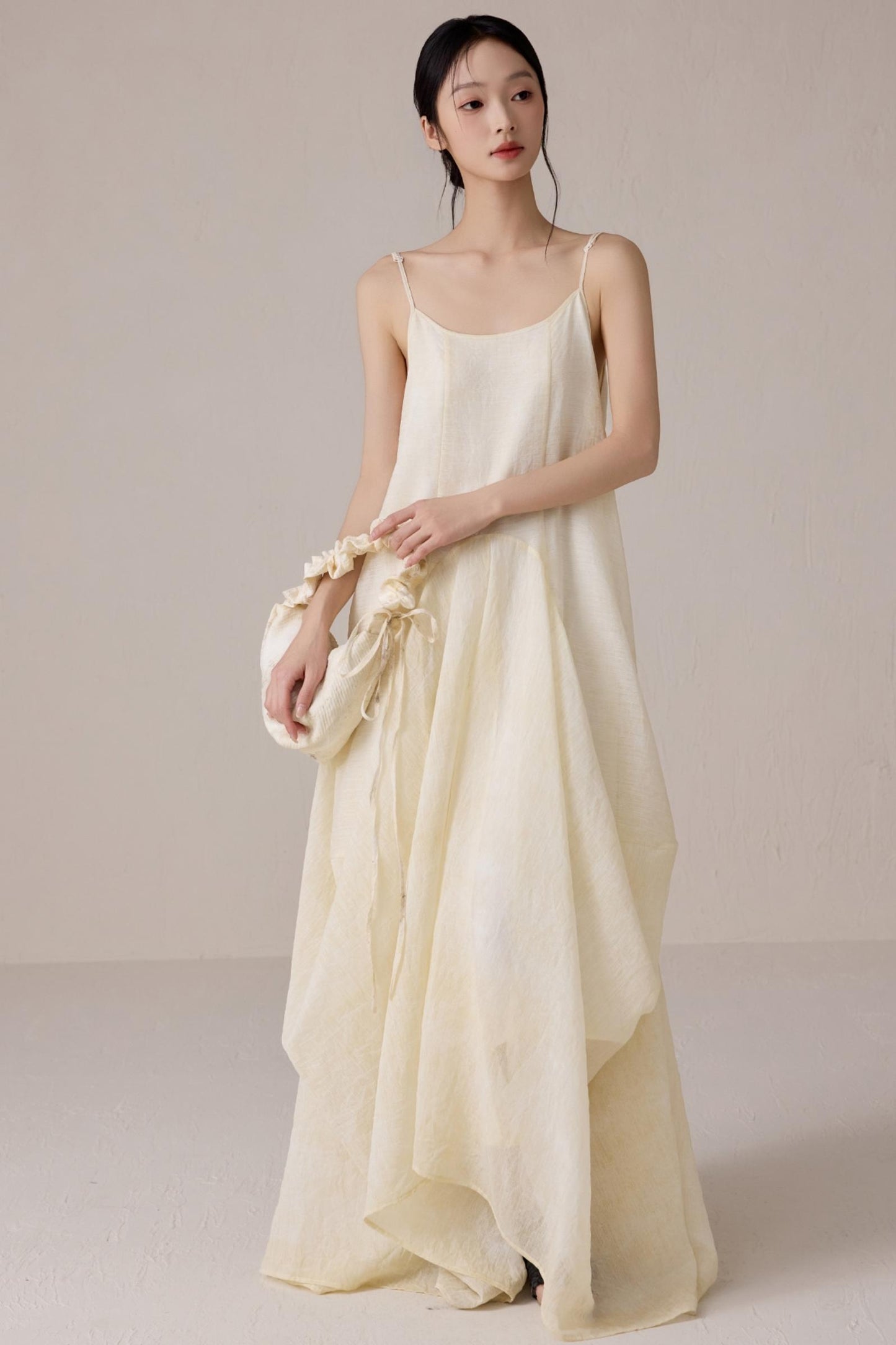 Chic Pleated Drawstring Bag