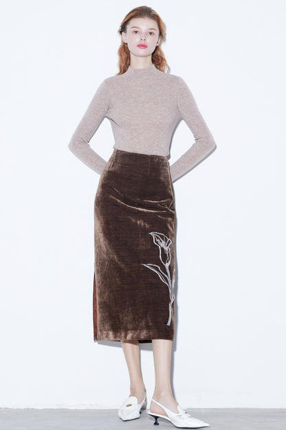 Superfine Wool Half-High Collar Top