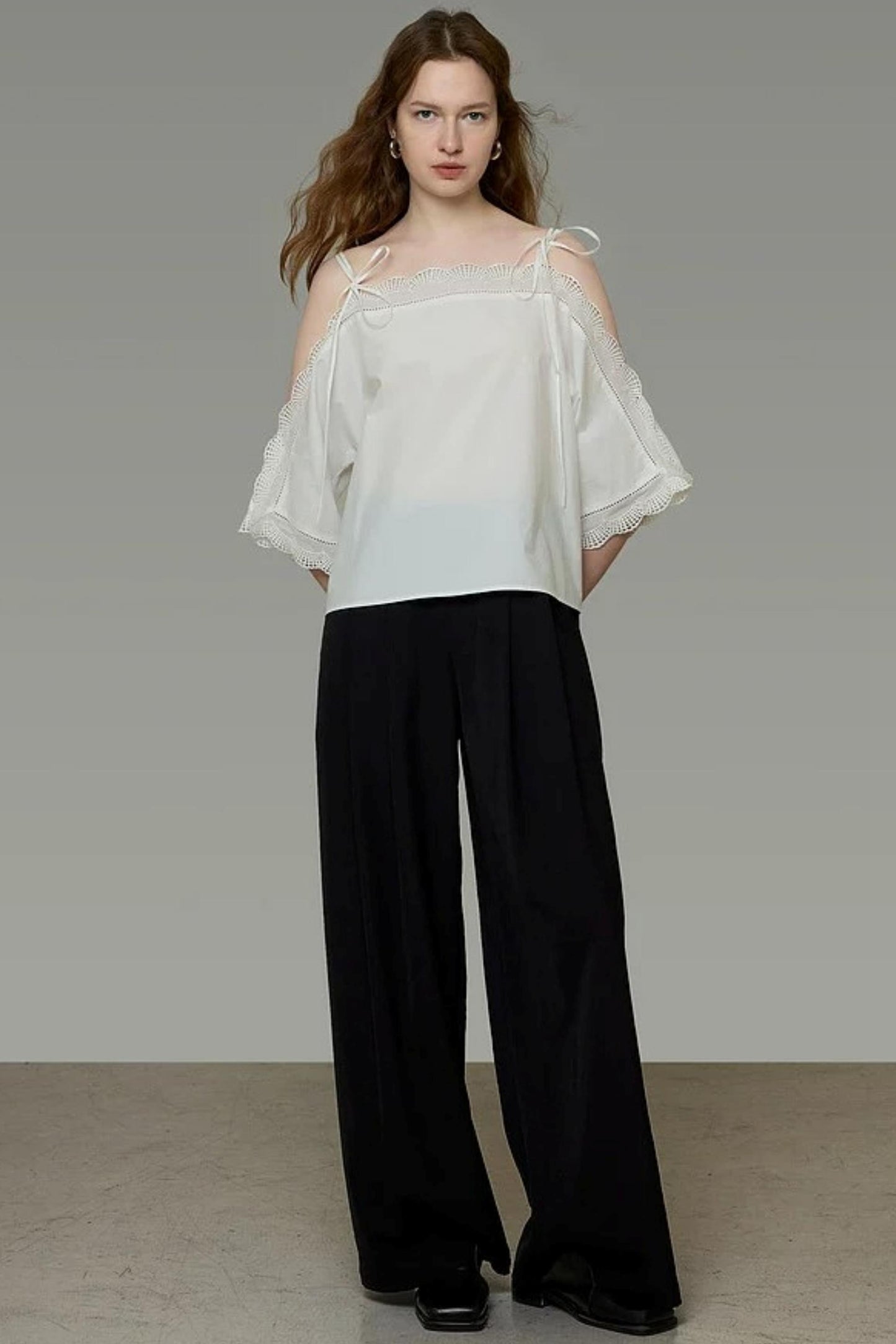 Off-Shoulder Lace Blouse