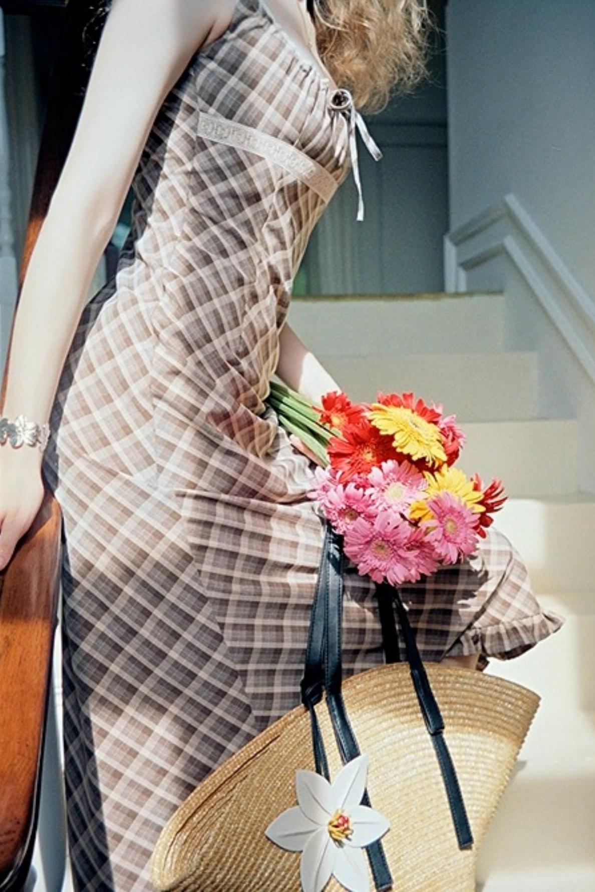 Brown Lace Slip Dress