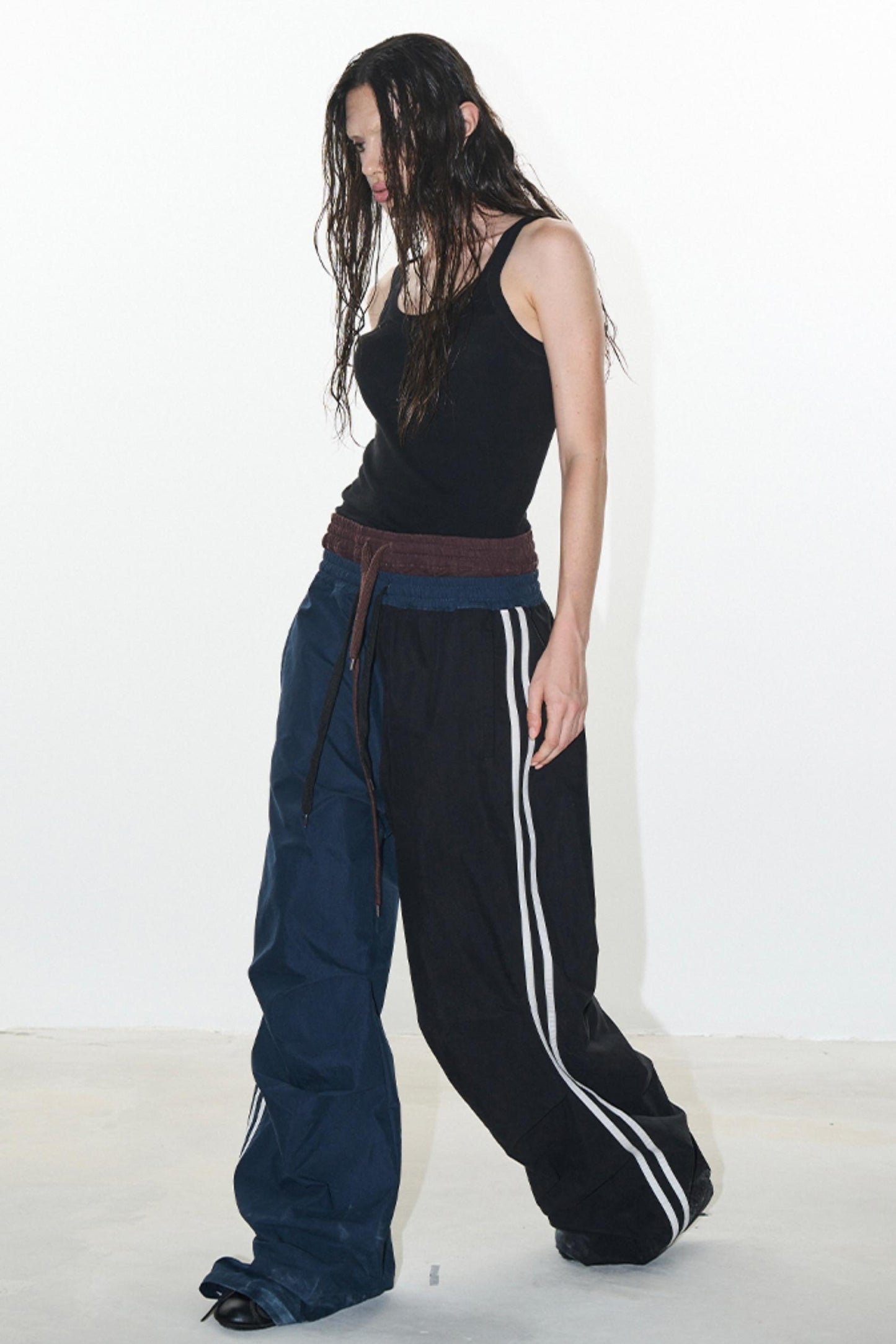 Double Layer Look Sports Pants
