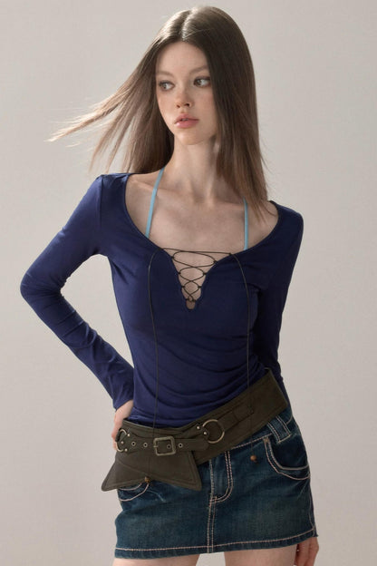 Slim Fit Cross-Tie T-Shirt