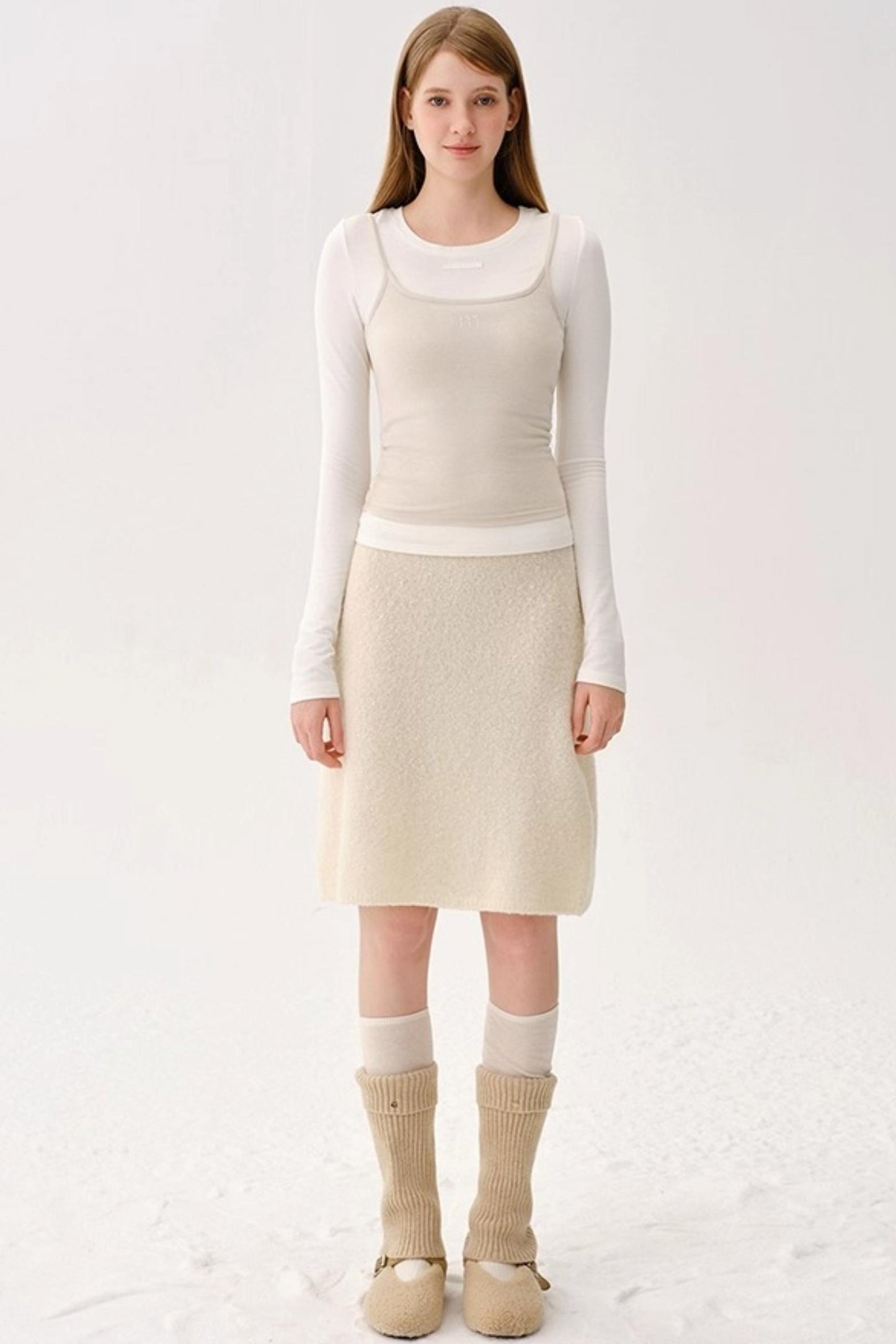 Retro Wool Knitted Cardigan Set-Up