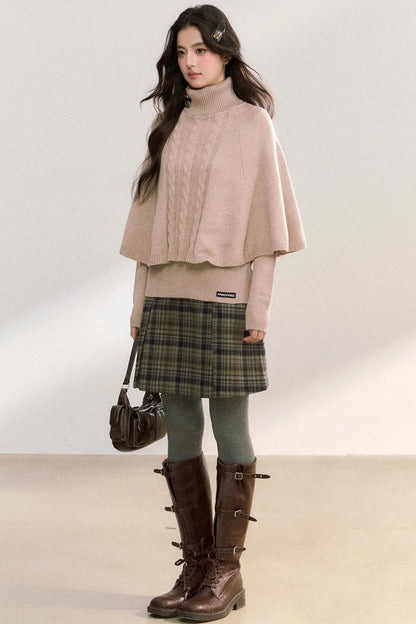 Twisted Turtleneck Sweater