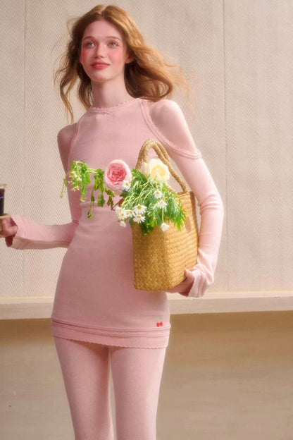 Baby Skin Crochet Knit Dress
