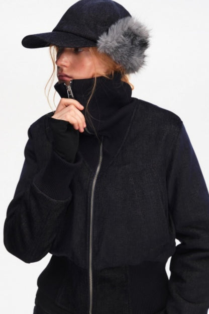 Furry Baseball Cap with Ear Protection