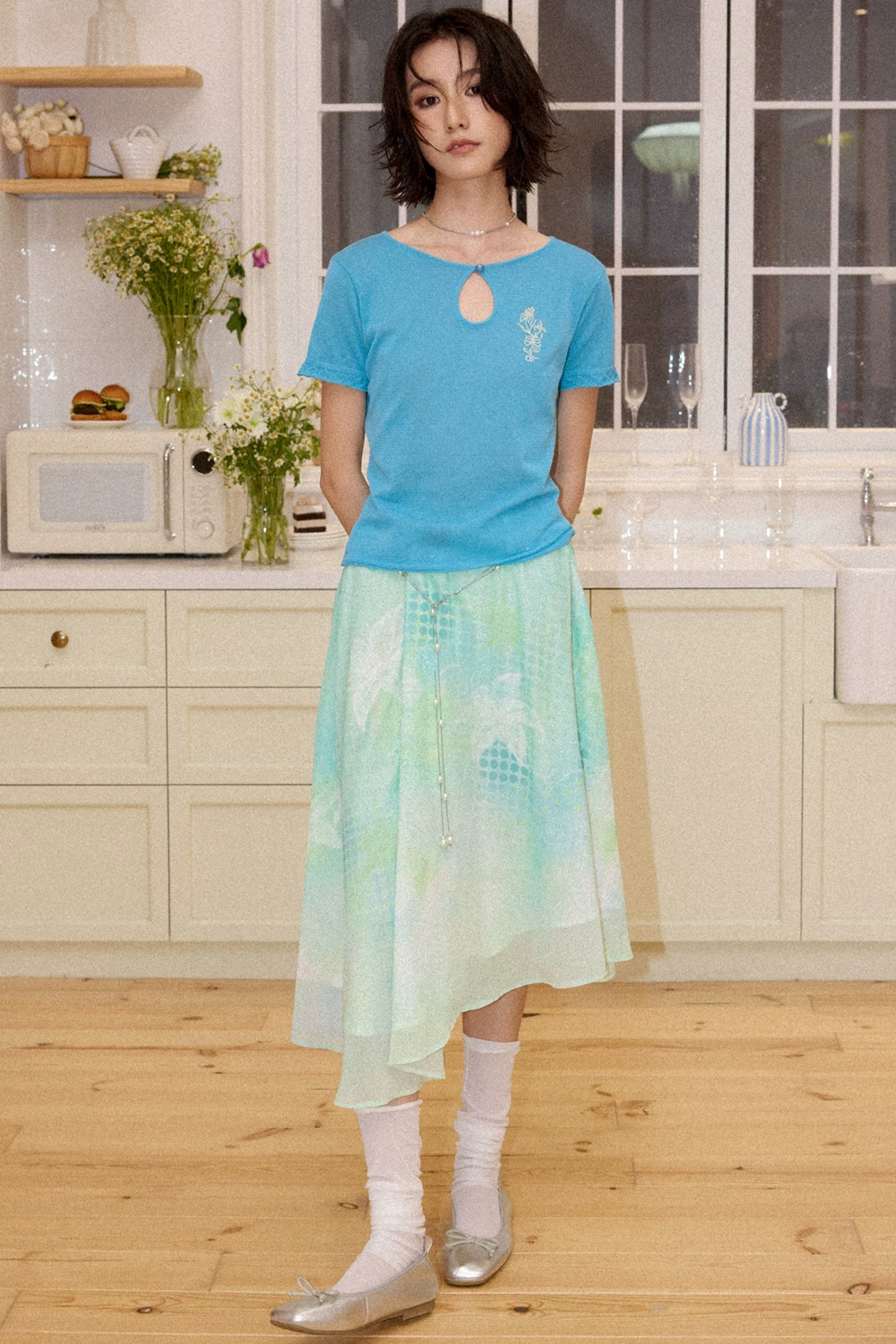 Mint Dreamland Gradient Skirt