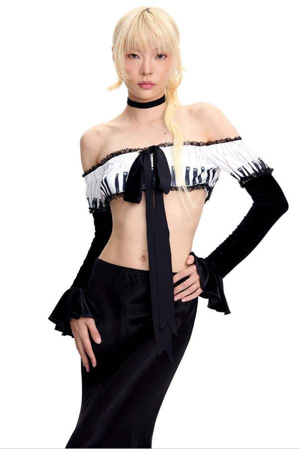 Piano Style Bandeau Top