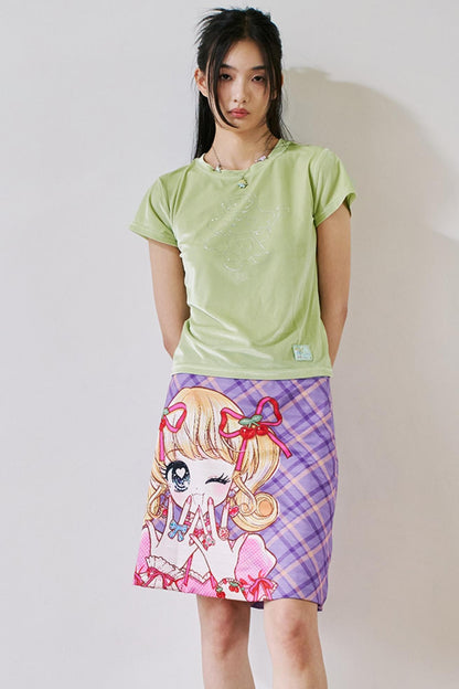 Luxury Summer Plaid Skirt