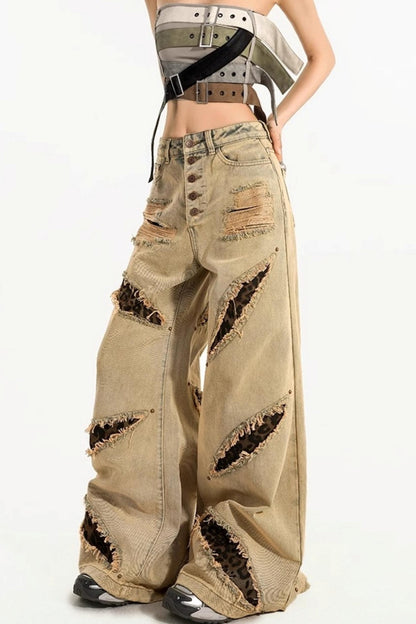 High-Waist Wide-Leg Jeans